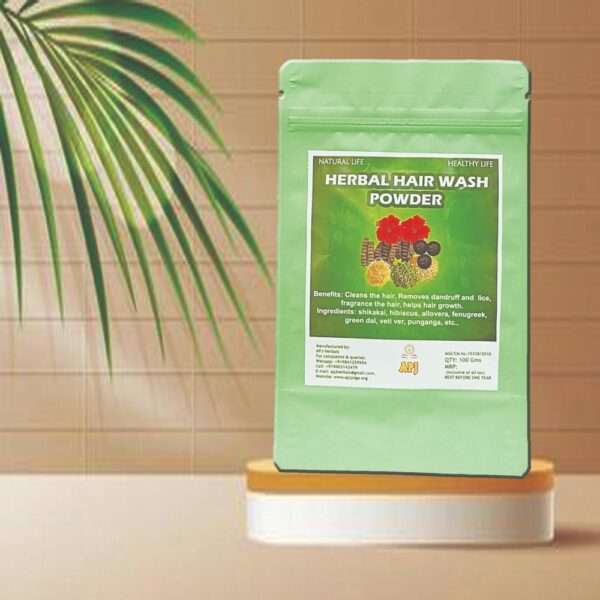 Herbal hair wash powder