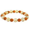 Rudraksha and Crystal Braclet